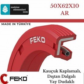 50x62x10 mm FEKO NBR DÖNER MİL YAĞ KEÇESİ TİP-AR 359 50*62*10 mm
